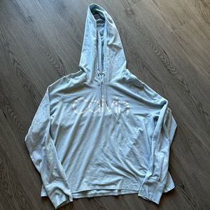 Calvin Klein Performance Light Blue Lightweight Hoody - Medium